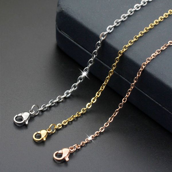 titanium steel chains necklace stainlessl steel 18k gold plated fine link chain jewelry accessories for women, Silver
titanium steel chains necklace stainlessl steel 18k gold plated fine link chain jewelry accessories for women, Silver