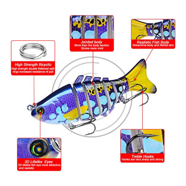 painted realistic jointed fish vib fishing lures 10cm 15.6g 7 segments lifelike swimming wobbler laser swimbaits musky bait hooks
painted realistic jointed fish vib fishing lures 10cm 15.6g 7 segments lifelike swimming wobbler laser swimbaits musky bait hooks