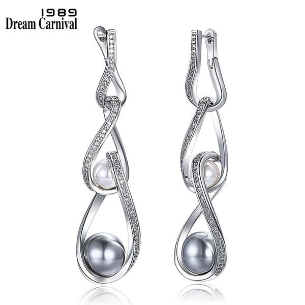 dreamcarnival 1989 new arrive women drop earrings white and grey synthetic pearls zirconia paved infinity design for love we3818 c18111901, Golden
dreamcarnival 1989 new arrive women drop earrings white and grey synthetic pearls zirconia paved infinity design for love we3818 c18111901, Golden