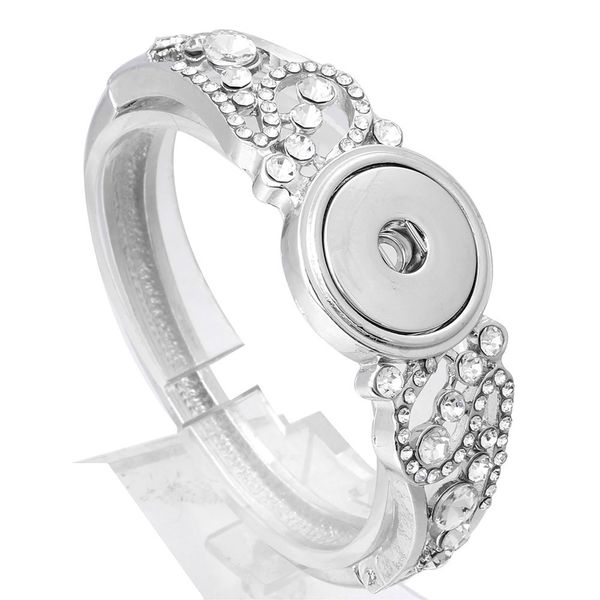 new snap bangles silver plated crystal buttons cuff bracelet for men women fit diy 18mm snap buttons jewelry ze373, Black
new snap bangles silver plated crystal buttons cuff bracelet for men women fit diy 18mm snap buttons jewelry ze373, Black