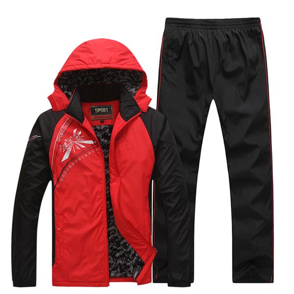 2018 new men's winter tracksuits 2 pieces suits coat + pants thicken warm casual male sportswear coats hoodie jacket sets, Gray
2018 new men's winter tracksuits 2 pieces suits coat + pants thicken warm casual male sportswear coats hoodie jacket sets, Gray