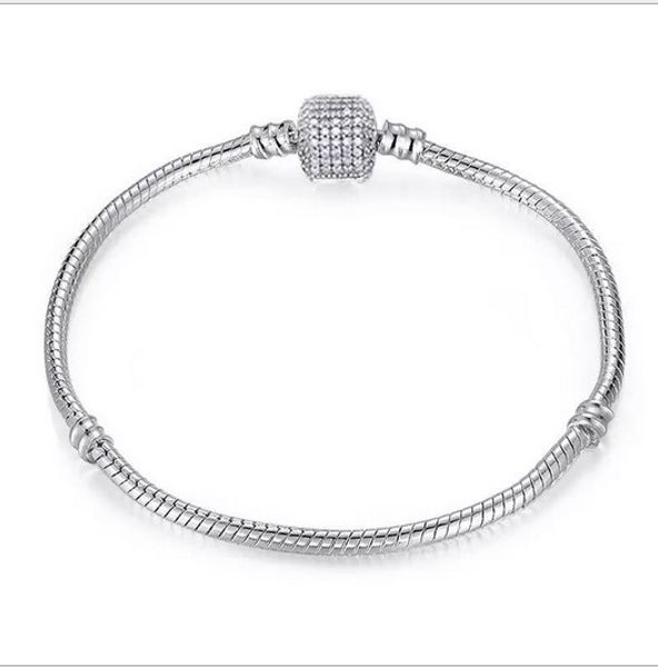 Buckle Clasp Wholesale 925 Sterling Silver Charm Bracelets 3mm Snake Chain Fit Pandora Charm Bead Bangle Bracelet Jewelry Gift For Men Women
Buckle Clasp Wholesale 925 Sterling Silver Charm Bracelets 3mm Snake Chain Fit Pandora Charm Bead Bangle Bracelet Jewelry Gift For Men Women