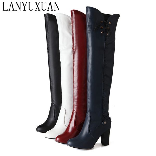 botas mujer sale 2017 big size 34-43 women knee high boots chunky heels round toe spring autumn shoes less platform 7022, Black
botas mujer sale 2017 big size 34-43 women knee high boots chunky heels round toe spring autumn shoes less platform 7022, Black
