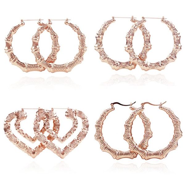 fashion women jewelry large bamboo joint big earrings ladies big circle hoop studs street dance club earrings 9cm, Silver
fashion women jewelry large bamboo joint big earrings ladies big circle hoop studs street dance club earrings 9cm, Silver