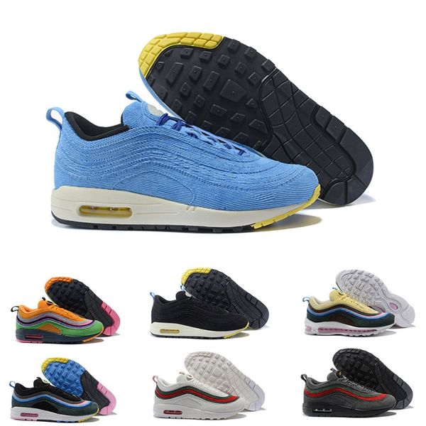 

2019 Sean Wotherspoon Maxes 1 97 VF SW Corduroy Men's Womens Low Top Quality Casual Shoes 1 Mens Designer Shoes Sneakers