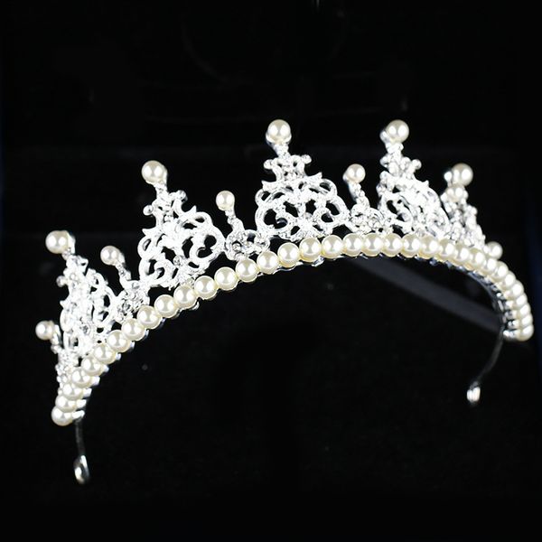 beautiful elegant mitation pearl rhinestone inlay crown tiara wedding bride hair comb crowns for prom party evening, Silver
beautiful elegant mitation pearl rhinestone inlay crown tiara wedding bride hair comb crowns for prom party evening, Silver