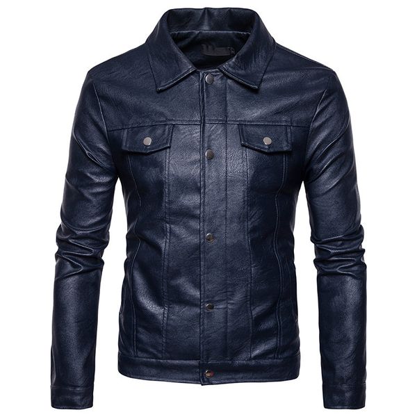 2018 brand man zipper leather jackets pu classic jaqueta masculinas inverno couro jacket men black motorcycle leather jacket, Black;brown
2018 brand man zipper leather jackets pu classic jaqueta masculinas inverno couro jacket men black motorcycle leather jacket, Black;brown