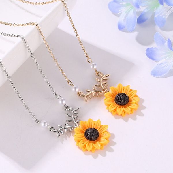 fashion new imitation pearl necklace sweet generous flower necklace sunflowers pendant accessories wholesale jewelry, Silver
fashion new imitation pearl necklace sweet generous flower necklace sunflowers pendant accessories wholesale jewelry, Silver