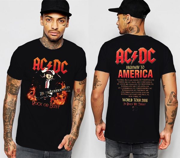 ACDC футболка шоссе в Америку рок или бюст 2016 тур с коротким рукавом S до XXL Ropa де Hombre
ACDC футболка шоссе в Америку рок или бюст 2016 тур с коротким рукавом S до XXL Ropa де Hombre