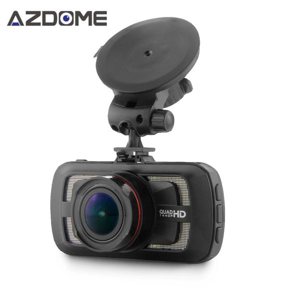 

azdome dab205 ambarella a12 car dvr camera hd 1440p 30fps 2.7 inch video recorder hdr adas auto cycle recording dash cam gps