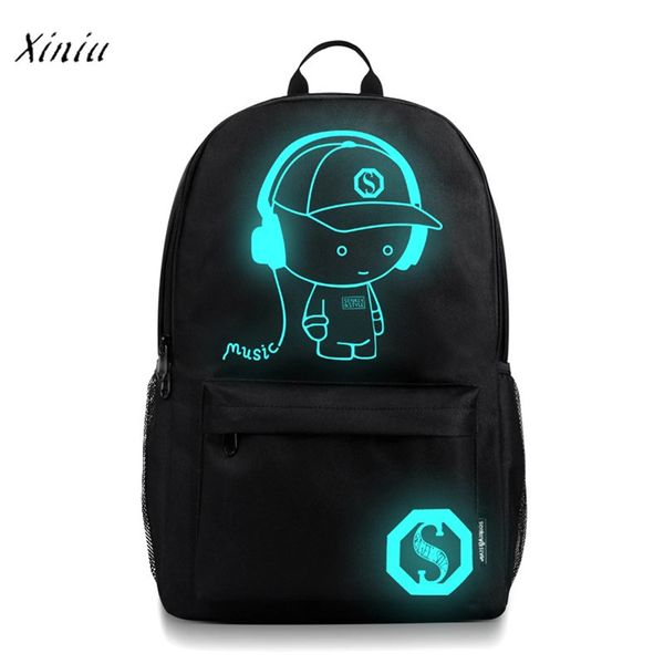 men backpack light preppy teenagers noctilucent cartoon school bags student backpack usb+pen bag+antitheft lock
men backpack light preppy teenagers noctilucent cartoon school bags student backpack usb+pen bag+antitheft lock