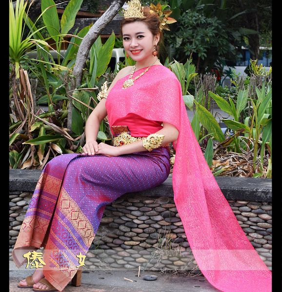 dai princess dress thailand traditional special dress female rose red veil shoulder sleeveless clothes minority costume
dai princess dress thailand traditional special dress female rose red veil shoulder sleeveless clothes minority costume