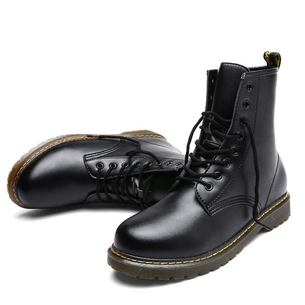 autumn and winter locomotive korean version of the trend martin boots england new korean fashion campus student youth high boots, Black
autumn and winter locomotive korean version of the trend martin boots england new korean fashion campus student youth high boots, Black
