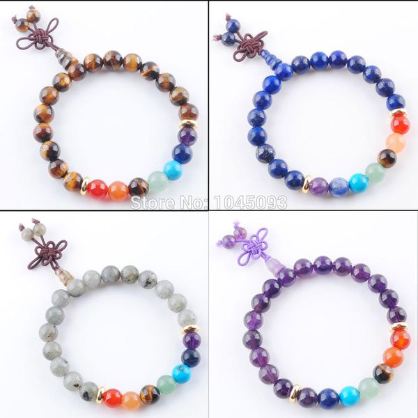 yowost natural 8mm stone round beads bracelets 7 chakra healing mala meditation prayer yoga women jewelry qbk334, Golden;silver
yowost natural 8mm stone round beads bracelets 7 chakra healing mala meditation prayer yoga women jewelry qbk334, Golden;silver