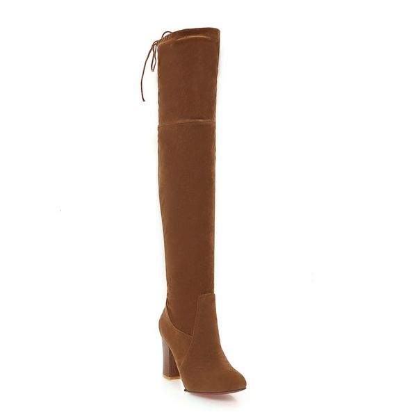 winter new comfortable thick with high heel suede round head large size 40-43 yards female over the, Black
winter new comfortable thick with high heel suede round head large size 40-43 yards female over the, Black