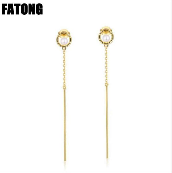 925 sterling silver natural freshwater pearl earrings female japanese and korean fan simple temperament jewelry j0389, Golden;silver
925 sterling silver natural freshwater pearl earrings female japanese and korean fan simple temperament jewelry j0389, Golden;silver