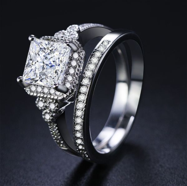 2pcs 2 in 1 couple ring silver color durable plated exquisite ring luxury women lady gift cz wedding classic, Golden;silver
2pcs 2 in 1 couple ring silver color durable plated exquisite ring luxury women lady gift cz wedding classic, Golden;silver