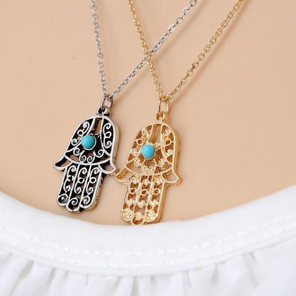 luck hamsa hand pendants necklace gold silver fatima hand palm statement necklaces for women clavicle sweater chain christmas gift
luck hamsa hand pendants necklace gold silver fatima hand palm statement necklaces for women clavicle sweater chain christmas gift