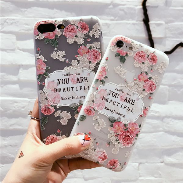 female style tpu soft cover for iphone designer phone case relief flower gril phone case full coque for iphone 8 plus case
female style tpu soft cover for iphone designer phone case relief flower gril phone case full coque for iphone 8 plus case