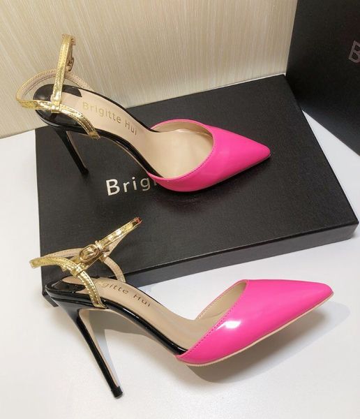 real p fashion women neon pink patent leather point toe slingback high heels shoes 12cm stilettos, Black
real p fashion women neon pink patent leather point toe slingback high heels shoes 12cm stilettos, Black