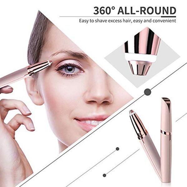 Eyebrow trim device ro e golden battery lip tick hape epilator alloy cutter head 360 all round flawle brow have implement
Eyebrow trim device ro e golden battery lip tick hape epilator alloy cutter head 360 all round flawle brow have implement