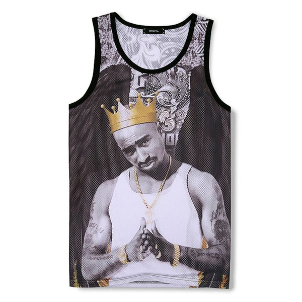 2018 new fashion tide mens t-shirt hip hop 3d t-shirt for men summer cool t-shirt printed tupac 2pac slim sleeveless, White;black
2018 new fashion tide mens t-shirt hip hop 3d t-shirt for men summer cool t-shirt printed tupac 2pac slim sleeveless, White;black