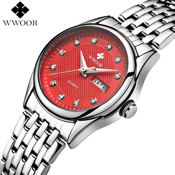 wwoor women watches ladies brand luxury waterproof stainless steel women quartz wrist watch female silver clock relogio feminino, Slivery;brown
wwoor women watches ladies brand luxury waterproof stainless steel women quartz wrist watch female silver clock relogio feminino, Slivery;brown
