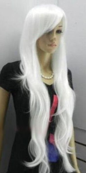 sell new fashion long white wavy cosplay women's lady's hair wig wigs + cap, Black;brown
sell new fashion long white wavy cosplay women's lady's hair wig wigs + cap, Black;brown