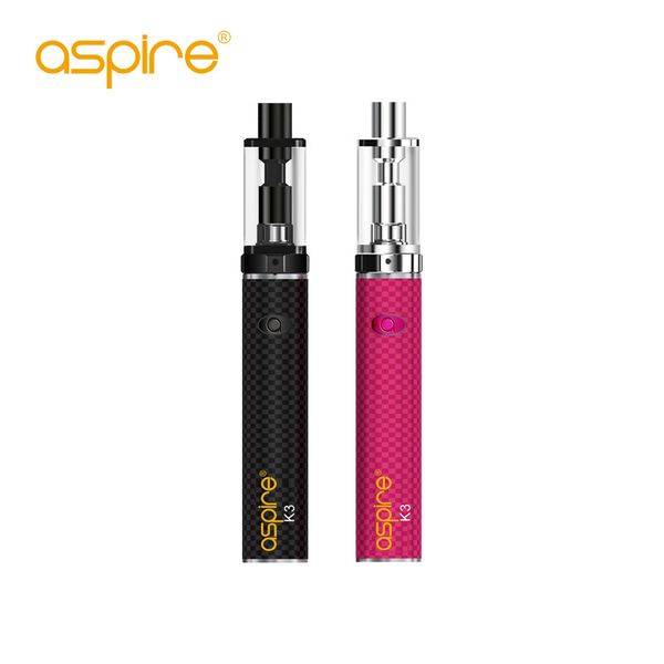 

100% оригинал Aspire K3 Quick Start Kit (2 мл бак и 1200mah батареи) Ecigs Aspire K3 стартовый комплект похож с Aspire K2/K4