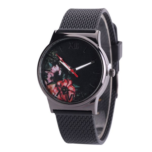 wengle new personality flower core flower bud pattern simple fashion luxury gift dress silica gel quartz watch, Slivery;brown
wengle new personality flower core flower bud pattern simple fashion luxury gift dress silica gel quartz watch, Slivery;brown
