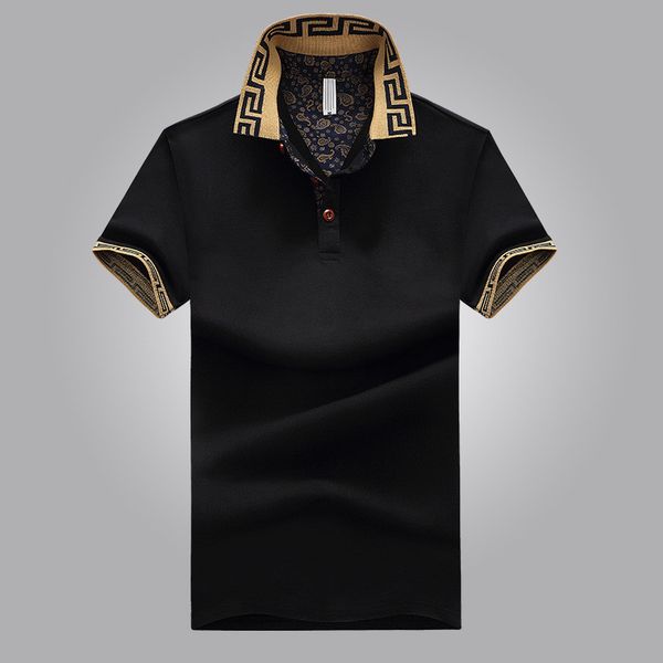 2019 men's polo casual solid color clothing polo shirt cotton blend short sleeve breathable summer fashion solid, White;black
2019 men's polo casual solid color clothing polo shirt cotton blend short sleeve breathable summer fashion solid, White;black