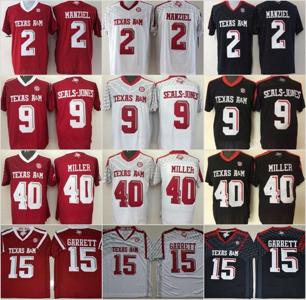 NCAA A&M Texas Aggies Jersey College Football 2 Johnny Manziel 9 Ricky Seals-Jones 15 Myles Garrett 40 Von Miller Stitched Red Black White
NCAA A&M Texas Aggies Jersey College Football 2 Johnny Manziel 9 Ricky Seals-Jones 15 Myles Garrett 40 Von Miller Stitched Red Black White