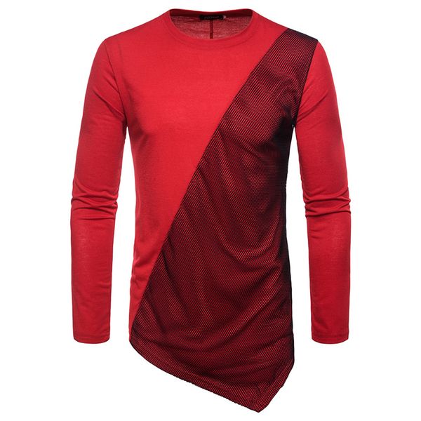 2018 fashion men's autumn t-shirt eu large size xxl sling long-sleeved tees o-neck male solid color t-shirt slim dress men, White;black 
2018 fashion men's autumn t-shirt eu large size xxl sling long-sleeved tees o-neck male solid color t-shirt slim dress men, White;black