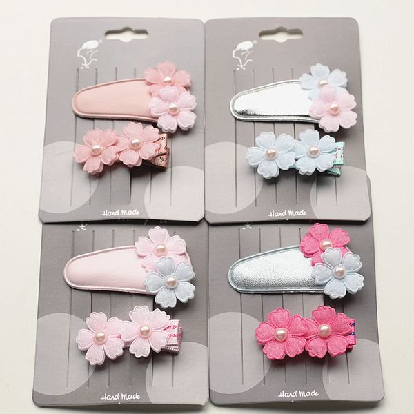 10sets/lot pu leather modish girls mini floral gauze pink pearls hair clip double flower small size kid hairpins korean imported
10sets/lot pu leather modish girls mini floral gauze pink pearls hair clip double flower small size kid hairpins korean imported