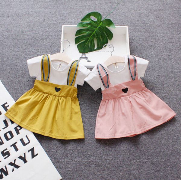 Girl Autumn Rabbit Style Clothing Dress White T-shirt Dress Summer Autumn Short Sleeve Dress Baby Clothing
Girl Autumn Rabbit Style Clothing Dress White T-shirt Dress Summer Autumn Short Sleeve Dress Baby Clothing