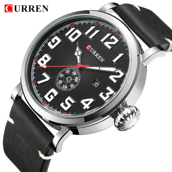 curren leather band watches fashion sport watches men analog quartz wrist watch week date display male clock relogio masculino, Slivery;brown
curren leather band watches fashion sport watches men analog quartz wrist watch week date display male clock relogio masculino, Slivery;brown
