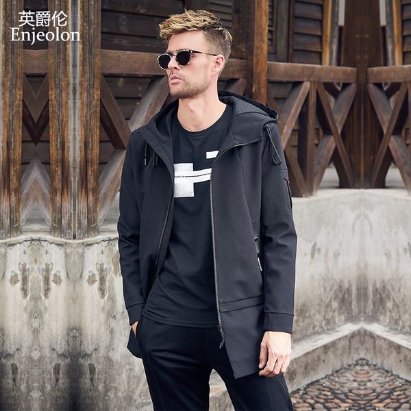 enjeolon brand long bomber jackets coat men fall black solid mens fashion jcaket coats male stand collar jacket coat men jk0466, Black;brown
enjeolon brand long bomber jackets coat men fall black solid mens fashion jcaket coats male stand collar jacket coat men jk0466, Black;brown