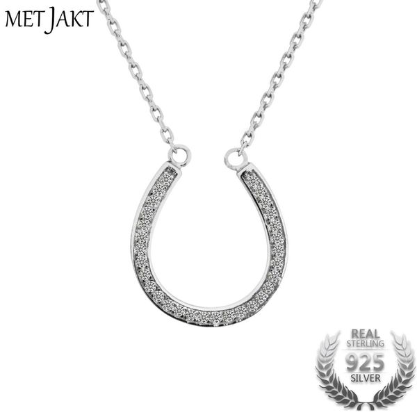 metjakt classic horseshoe pendant zircon necklaces solid 925 sterling silver necklace for women's perfect jewelry
metjakt classic horseshoe pendant zircon necklaces solid 925 sterling silver necklace for women's perfect jewelry