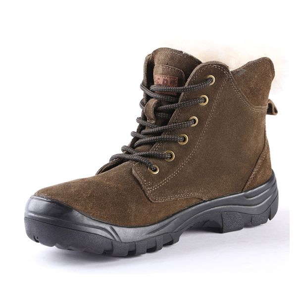 men thick wool breathable hiking boots outdoor military tactical combat boots male non-slip wear-resistant labor boots, Black
men thick wool breathable hiking boots outdoor military tactical combat boots male non-slip wear-resistant labor boots, Black