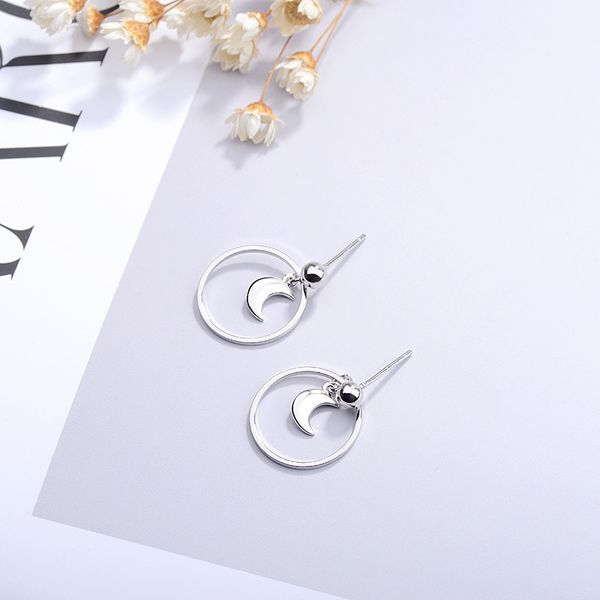 new fashion geometric round earrings circle moon ear stud copper round pendant earrings for women girls, Golden;silver
new fashion geometric round earrings circle moon ear stud copper round pendant earrings for women girls, Golden;silver