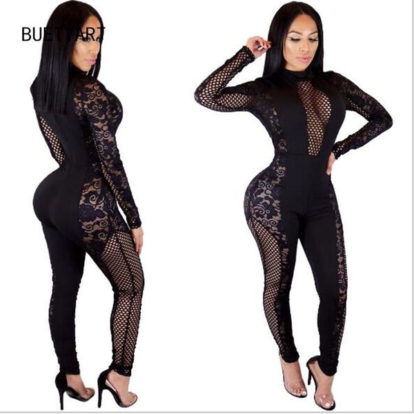 buetyart summer women deep v neck mesh bandage bodycon rompers and jumpsuits black see through club overalls, Black;white
buetyart summer women deep v neck mesh bandage bodycon rompers and jumpsuits black see through club overalls, Black;white