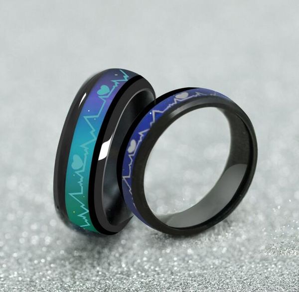 unique tone colorful changing heartbeat heart ring mood temperature emotion feeling love for women men wedding jewelry gift, Silver
unique tone colorful changing heartbeat heart ring mood temperature emotion feeling love for women men wedding jewelry gift, Silver