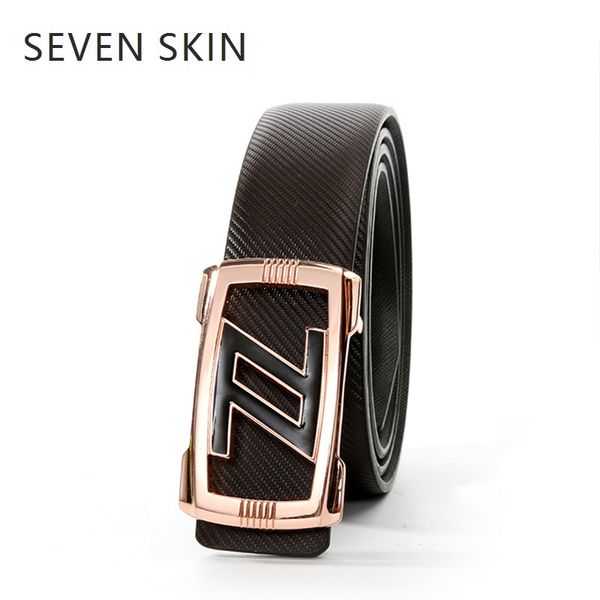 seven skin cowskin belts for men luxury designer genuine leather strap male's automati buckle belt cinto masculino, Black;brown
seven skin cowskin belts for men luxury designer genuine leather strap male's automati buckle belt cinto masculino, Black;brown