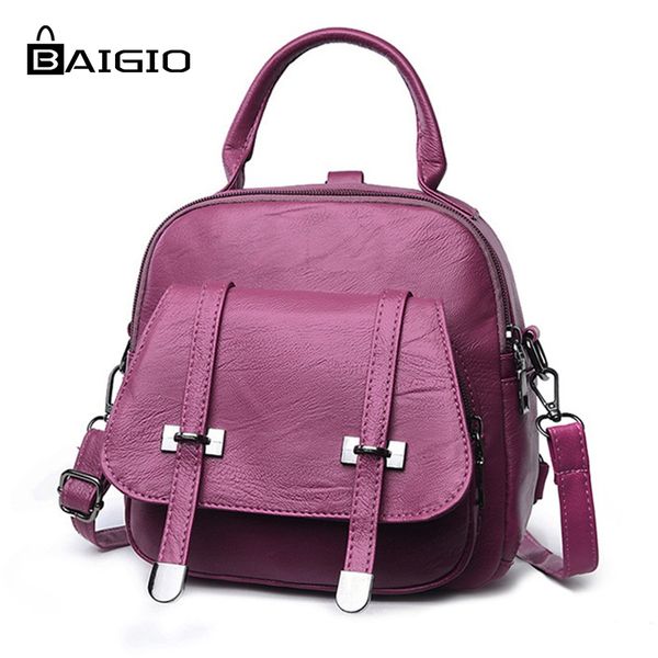 baigio packpack women 2018 small bags pu leather solid classic bags for female easy match casual shoulder zipper school bag
baigio packpack women 2018 small bags pu leather solid classic bags for female easy match casual shoulder zipper school bag