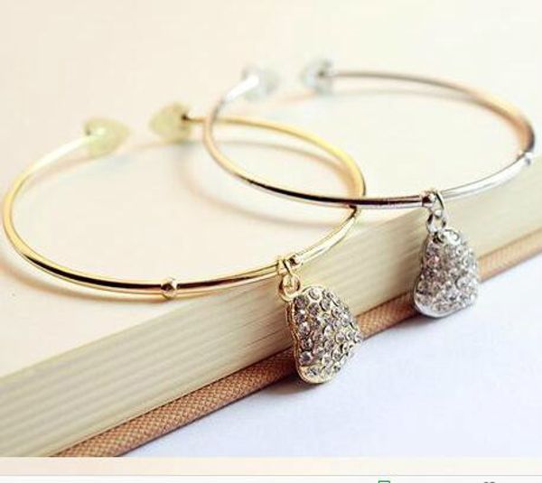 lucky girls charm women gold heart love chain bangle charms bracelet cuff elegant jewelry gift infinity bracelets, Golden;silver
lucky girls charm women gold heart love chain bangle charms bracelet cuff elegant jewelry gift infinity bracelets, Golden;silver