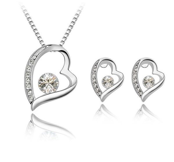 austrian crystal diamonds love heart pendant statement necklace & earrings set fashion women classic swarovski elements jewelry
austrian crystal diamonds love heart pendant statement necklace & earrings set fashion women classic swarovski elements jewelry