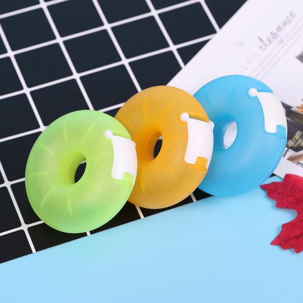 portable donut tape dispenser deskinvisible tape cutter holder stand cutter storage box school office supplies random color
portable donut tape dispenser deskinvisible tape cutter holder stand cutter storage box school office supplies random color