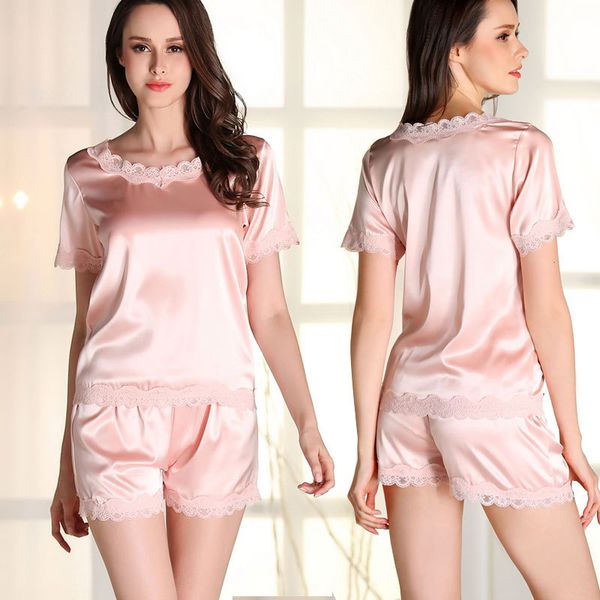 short two shorts pajamas pajamas lingerie lace and nightwear piece sleepwear set summer satin sleeve women's silk lwwta
short two shorts pajamas pajamas lingerie lace and nightwear piece sleepwear set summer satin sleeve women's silk lwwta