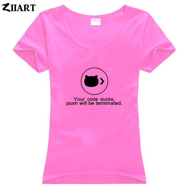 geek your code sucks push will be terminated couple clothes girl woman female o-neck cotton short-sleeve t-shirt, White
geek your code sucks push will be terminated couple clothes girl woman female o-neck cotton short-sleeve t-shirt, White