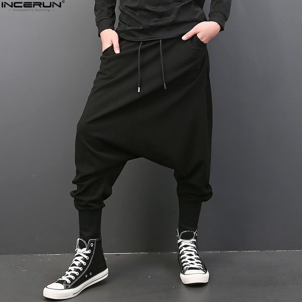 pants men 5xl crotch big hiphop drop incerun size men trousers elastic joggers waist sweatpants dancing baggy pants plus harem gulkm, Black
pants men 5xl crotch big hiphop drop incerun size men trousers elastic joggers waist sweatpants dancing baggy pants plus harem gulkm, Black